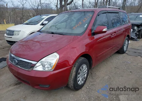 2012 Kia Sedona Lx z USA, uszkodzony, nr VIN KNDMG4C71C6418243